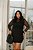 Saia Transpassada com Detalhe em Couro Preta Quality Moda Plus Size dvs Outono Preview town - Imagem 2