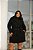 Trench Coat em Lã Batida Preto Quality Moda Plus Size dvs Outono Preview town - Imagem 1