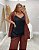 Blusa Regata Alças Renda Preta Feminina Quality Moda Plus Size Inverno Loja rml - Imagem 3
