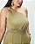Macacão Ombro Único Fivela Verde Quality Moda Plus Size Outono qbl Outono Preview - Imagem 3