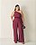 Macacão Ombro Único Fivela Vinho Quality Moda Plus Size Outono qbl Outono Preview - Imagem 1