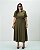 Vestido Midi Utilitário Verde Quality Moda Plus Size Outono qbl Outono Preview - Imagem 4
