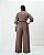 Macacão Pantalona Utilitário Marrom Quality Moda Plus Size Outono qbl Outono Preview - Imagem 2