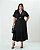Conjunto Cropped e Saia Midi Linho Preto Quality Moda Plus Size Outono qbl Outono Preview - Imagem 4
