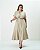Vestido Midi Workwear Bege Quality Moda Plus Size Outono qbl Outono Preview - Imagem 3
