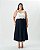 Blusa Decote c/ Detalhe Off White Quality Moda Plus Size Outono qbl Outono Preview - Imagem 3