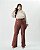 Calça Levemente Flare Marrom Quality Moda Plus Size Outono qbl Outono Preview - Imagem 3