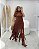Vestido Franja Marrom Quality Moda Plus Size dub Outono Soul Preview - Imagem 1