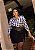 Saia Short Fendinha Preto Quality Moda Plus Size mca Loja - Imagem 2