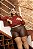 Short Couro Eco Marrom Quality Moda Plus Size rml Outono Preview - Imagem 3