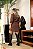 Conjunto Camisa e Saia Marrom Risca de Giz Quality Moda Plus Size rml Outono Preview - Imagem 2