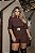 Macaquinho Manga Longa Pespontado Marrom Quality Moda Plus Size mlj outono Preview - Imagem 4
