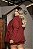 Conjunto Blazer e Saia Short Linho Vinho Quality Moda Plus Size mlj outono Preview - Imagem 2