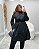 Trench Coat Longo Preto Quality Moda Plus Size dvs Inverno loja Equi dvs sale - Imagem 1