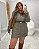 Conjunto Casaco com Saia e Detalhe em Couro Militar Quality Moda Plus Size dvs Outono Preview Equi dvs - Imagem 4