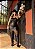 Saia Couro Eco Cós Alto Preta Quality Moda Plus Size Preview rml - Imagem 1