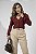 Calça Cenoura Alfaiataria Bege Quality Moda Plus Size preview mlj - Imagem 3