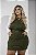Conjunto Colete e Saia Short Verde Quality Moda Plus Size Preview mlj - Imagem 4