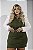 Conjunto Colete e Saia Short Verde Quality Moda Plus Size Preview mlj - Imagem 3