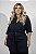 Conjunto Blusa Zíper e Calça Viscolinho Marinho Quality Moda Plus Size Preview mlj - Imagem 3