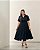 Vestido Midi Chemise Plus Size Preto Quality Moda Plus Size Brit Preview qbl - Imagem 1