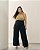 Calça Ampla Preta com Detalhes Elegantes Quality Moda Plus Size Brit Preview qbl - Imagem 1