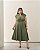 Vestido Midi Poliamida Verde Quality Moda Plus Size Brit Preview qbl - Imagem 1