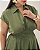 Vestido Midi Poliamida Verde Quality Moda Plus Size Brit Preview qbl - Imagem 2
