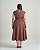 Vestido Midi Poliamida Marrom Quality Moda Plus Size Brit Preview qbl - Imagem 4