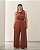 Macacão Plus Size em Moulage Telha Quality Moda Plus Size Brit Preview qbl - Imagem 1