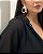 Macacão Transpassado com Babado na Gola Preto Quality Moda Plus Size Brit Preview qbl - Imagem 3