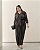Calça Listrada Preto Quality Moda Plus Size Brit Preview qbl - Imagem 4