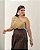Saia Midi Franzido Marrom Quality Moda Plus Size Brit Preview qbl - Imagem 4