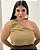 Blusa Ombro Único Verde Quality Moda Plus Size Brit Preview qbl - Imagem 2