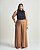 Blusa Gola Alta Franzido Preta Quality Moda Plus Size Brit Preview qbl - Imagem 3