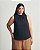 Blusa Gola Alta Franzido Preta Quality Moda Plus Size Brit Preview qbl - Imagem 2