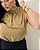 Blusa Gola Alta Franzido Verde Quality Moda Plus Size Brit Preview qbl - Imagem 2