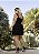 Vestido Curto Preto Pespontado Quality Moda Plus Size Preview rml - Imagem 3