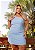 Vestido Ombro Único Azul Quality Moda Plus Size Preview rml - Imagem 4