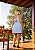 Vestido Ombro Único Azul Quality Moda Plus Size Preview rml - Imagem 5