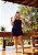 Vestido Curto Azul Marinho Fivela Quality Moda Plus Size Preview rml - Imagem 1