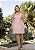 Vestido Curto Rosa Flor Quality Moda Plus Size Preview rml - Imagem 1