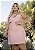 Vestido Curto Rosa Flor Quality Moda Plus Size Preview rml - Imagem 3
