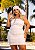 Vestido Curto Xadrez Rosa Quality Moda Plus Size Preview rml - Imagem 4