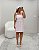 Vestido Curto Xadrez Rosa Quality Moda Plus Size rml - Imagem 1
