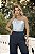 Blusa Ombro Único Azul Quality Moda Plus Size dvs - Imagem 2