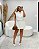 Conjunto Camisa e Saia Short Pespontado Baunilha Quality Moda Plus Size dvs loja - Imagem 1