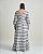 Vestido Longo Listrado Azul Quality Moda Plus Size Brit Preview qbl - Imagem 2