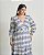 Vestido Longo Listrado Azul Quality Moda Plus Size Brit Preview qbl - Imagem 3