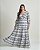 Vestido Longo Listrado Azul Quality Moda Plus Size Brit Preview qbl - Imagem 1